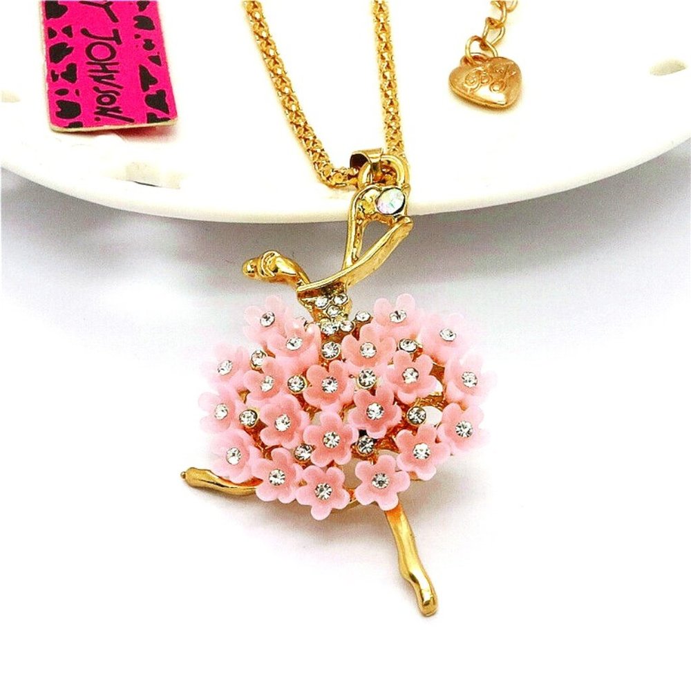 Betsey Johnson Ballet Dancer Necklace